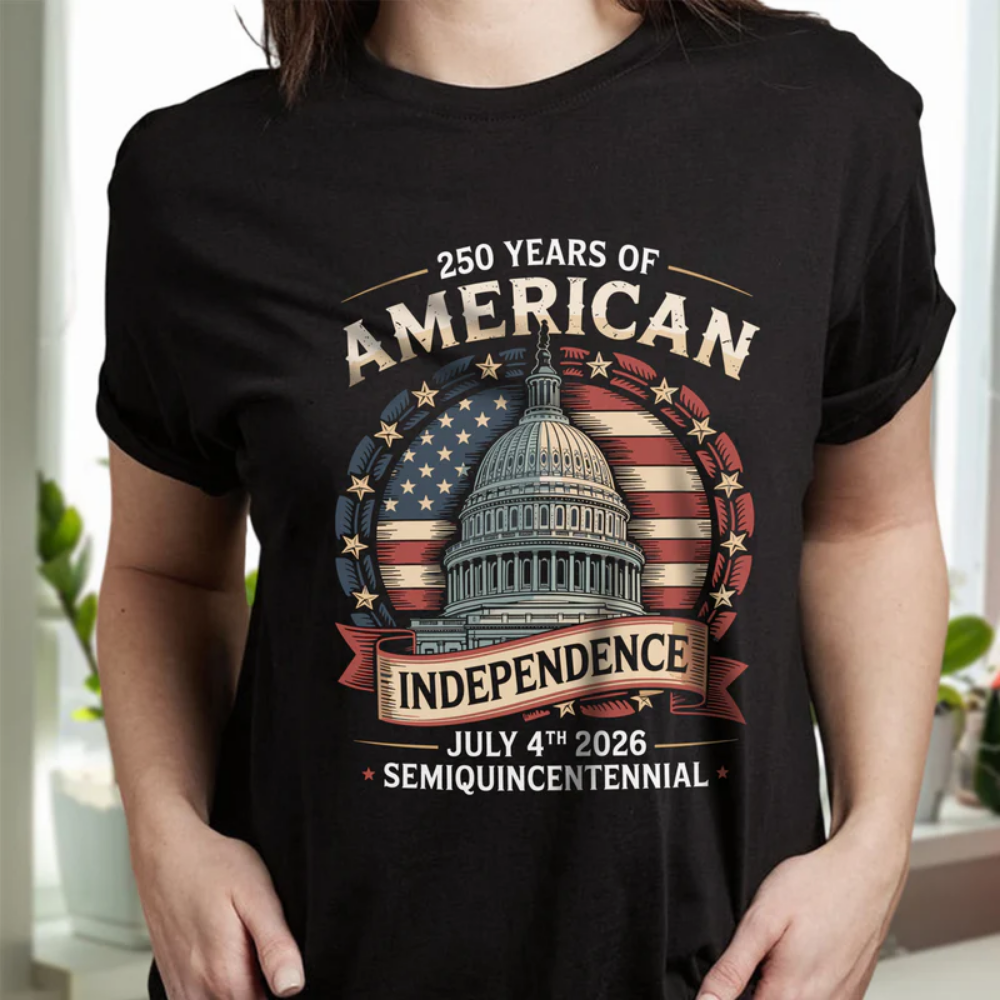 250 Years Of America Anniversary Independence Day, 4th of July 2026 Front Shirt