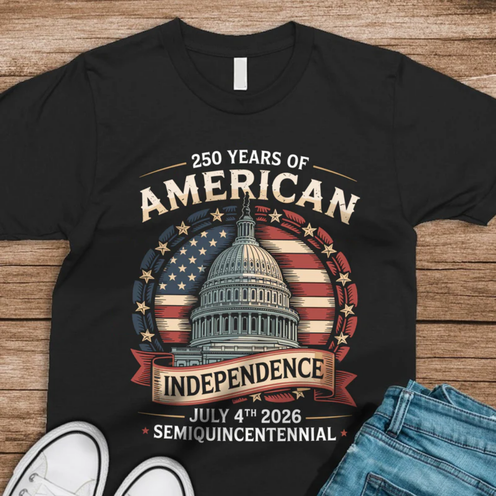 250 Years Of America Anniversary Independence Day, 4th of July 2026 Front Shirt