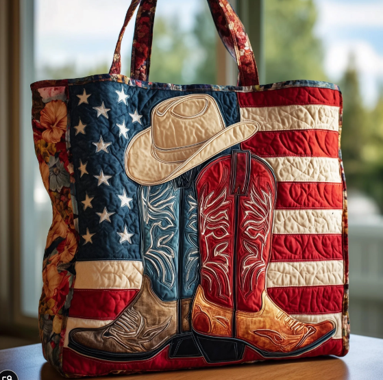 Quilted tote bag