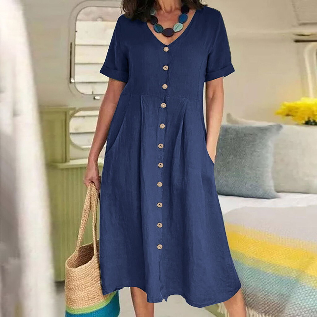 ⏰SUMMER FINAL SALE⚡ 50% off ⚡The Linen Dress American Women Love to Wear All Summer