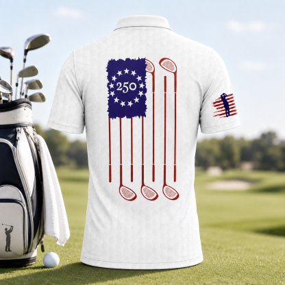 250 Years We The People Golf - USA 250th Anniversary Polo Shirt