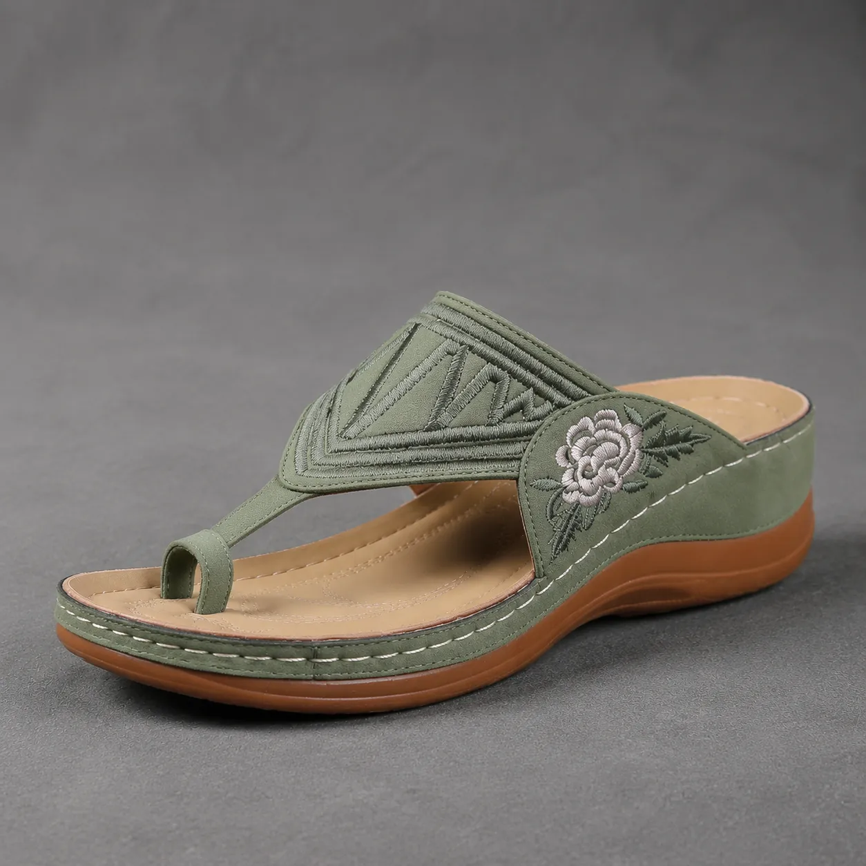 LAST DAY 70% OFF ✨ Women's Floral Embroidered Comfort Sandals