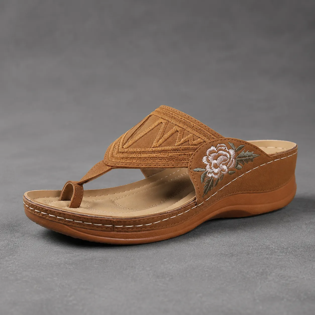 LAST DAY 70% OFF ✨ Women's Floral Embroidered Comfort Sandals