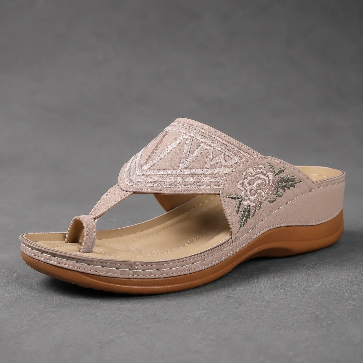 LAST DAY 70% OFF ✨ Women's Floral Embroidered Comfort Sandals