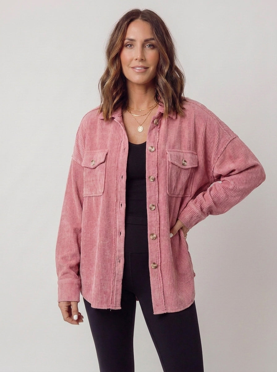 Waffle Knit Shacket