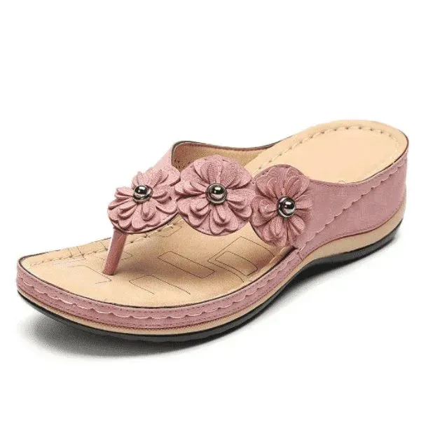 🔥Trending 2025 🔥Women’s Orthopedic Arch Support Flowers Clip Toe Sandals
