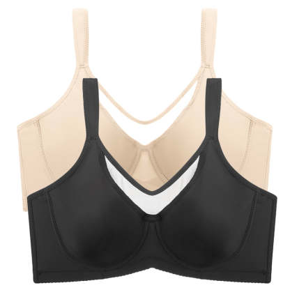 🏆 Last Day Special Price £9.99! 💐Women's Elegant Sheer Full Coverage Plus Size Bra