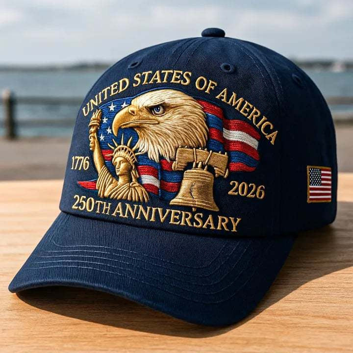 USA 250th Anniversary 3D Logo Baseball Cap Additional Image 9