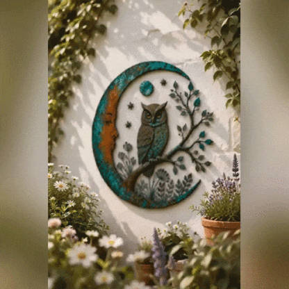 ⏰ LAST DAY 50% OFF - 🌙Metal Crescent Moon Wall Art - A Timeless Garden Accent Inspired by Nature