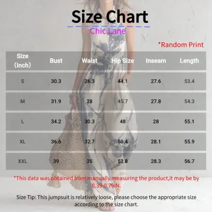 Women Boho Vacation Halter Sleeveless Cut Out Long Wide Leg Jumpsuit