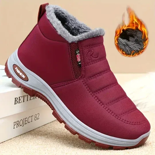  Super warm winter boots: Thick anti-slip sole, Arctic insulation, for outdoor hiking