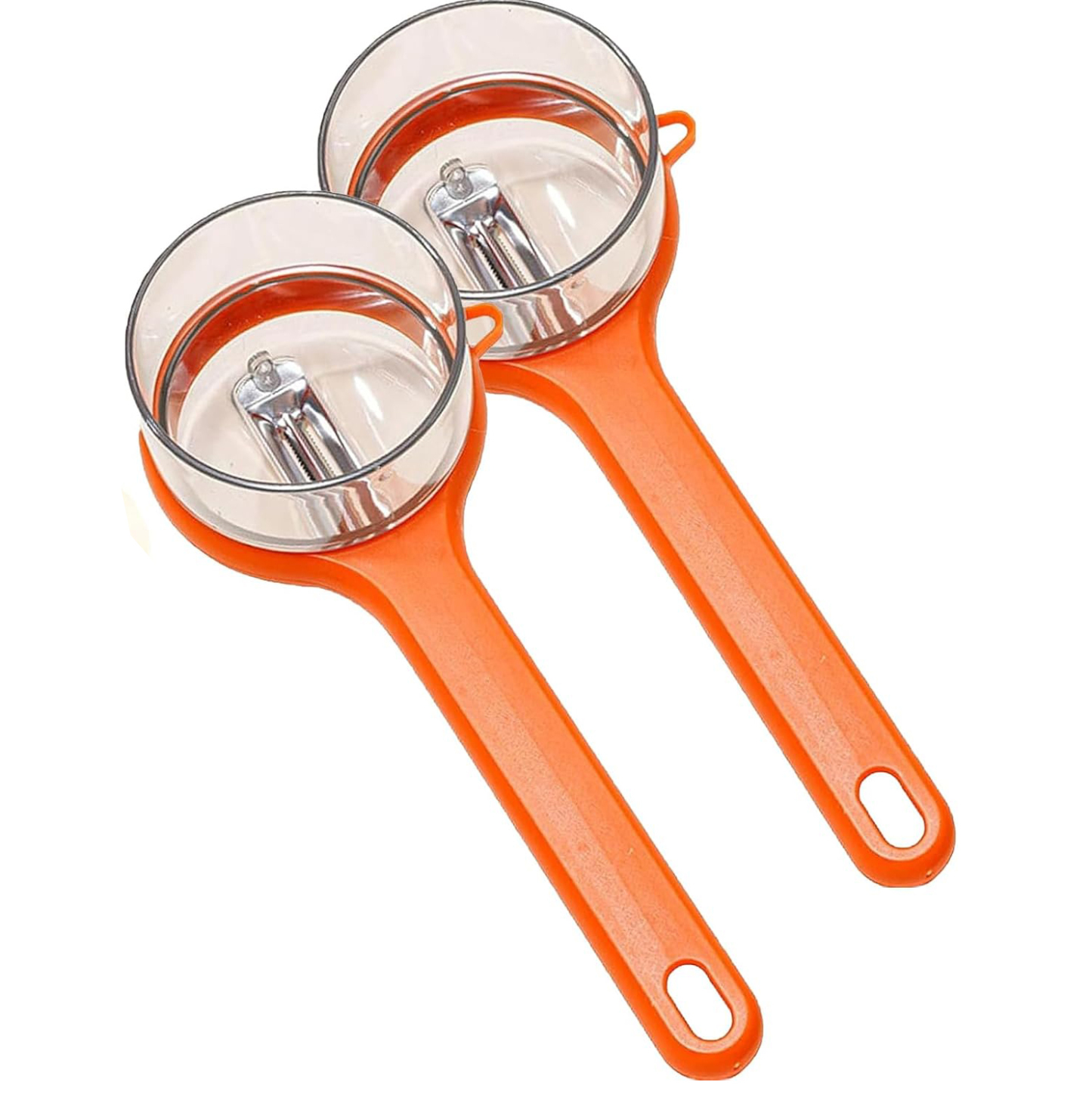 2026 Upgrade Double-Sided Stainless Steel Fruit & Vegetable Peeler with Storage Box & Catcher Bucket - Multi-Function Kitchen Peeler, Ergonomic & Efficient