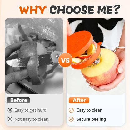 2026 Upgrade Double-Sided Stainless Steel Fruit & Vegetable Peeler with Storage Box & Catcher Bucket - Multi-Function Kitchen Peeler, Ergonomic & Efficient