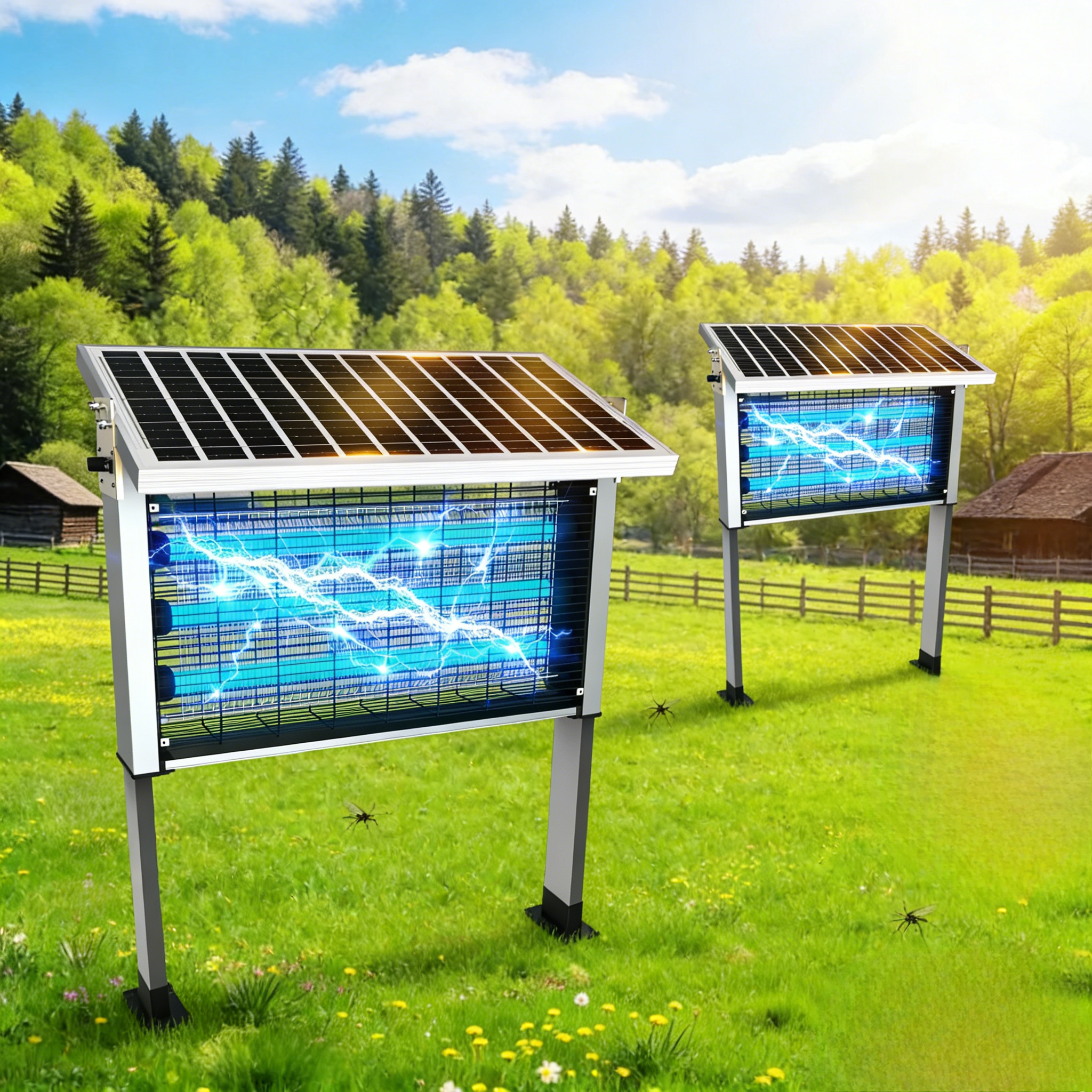 🔥 Limited-Time Deal – Save Up To 80% !18W Solar Bug Zapper, Waterproof Outdoor Mosquito Killer, Covers 4000 sq ft, Rechargeable