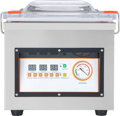  Chamber Vacuum Sealer, 320W Sealing Power, Vacuum Packing Machine for Wet Foods, Meats, Marinades and More, Compact Size with 12.6 in Sealing Length, Applied in Home Kitchen and Commercial Use