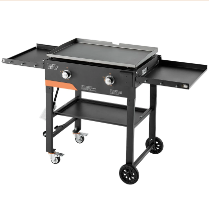 ⚡️Factory wholesale promotion 80% OFF⚡️ Gas Griddle, 3-Burner Flat Top Grill, Propane Griddle with Wheels