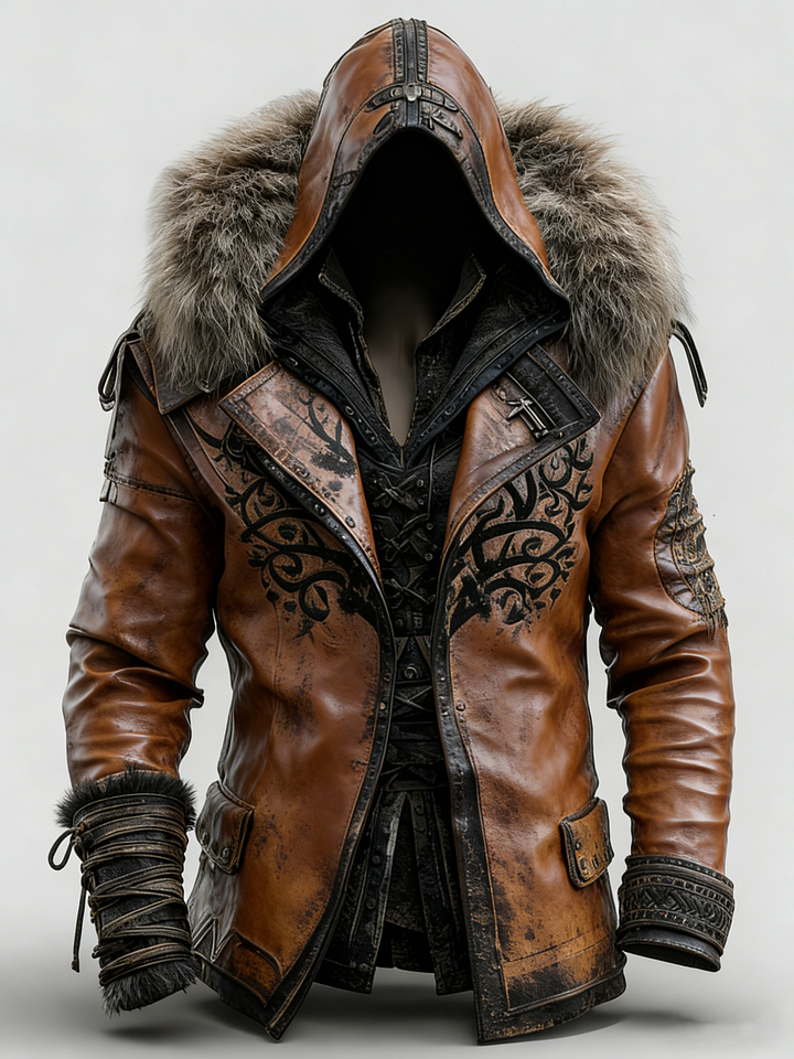 🎄 Christmas sales 80% OFF -🔥Winter Men's Fashionable Warm Fur Hooded Jacket