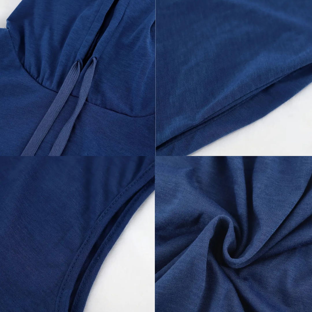 🔥 Limited-Time Deal – Save Up To 80% !Women's Plain Drawstring Hooded Tank Dress, Casual Pocket Sleeveless Maxi Dress for Summer, Fashion Women's Clothing for Daily Wear