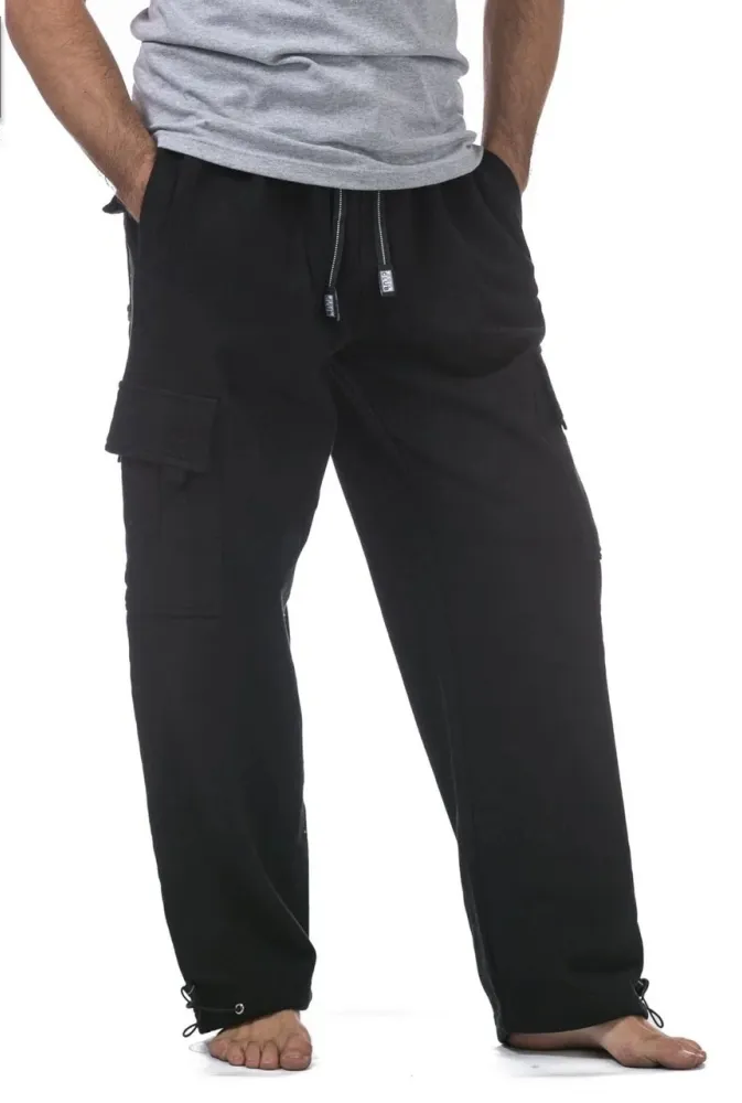 🔥 Men's Heavyweight Fleece Cargo Pants🔥8-Pack - All Colors Included, Only $24