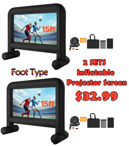⚡️Factory wholesale promotion 80% OFF⚡️ Inflatable Movie Screen, Inflatable Projector Screen with Portable Storage Bag