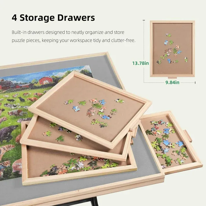 🏃‍Spring Sale💝 Jigsaw Puzzle Table with Legs