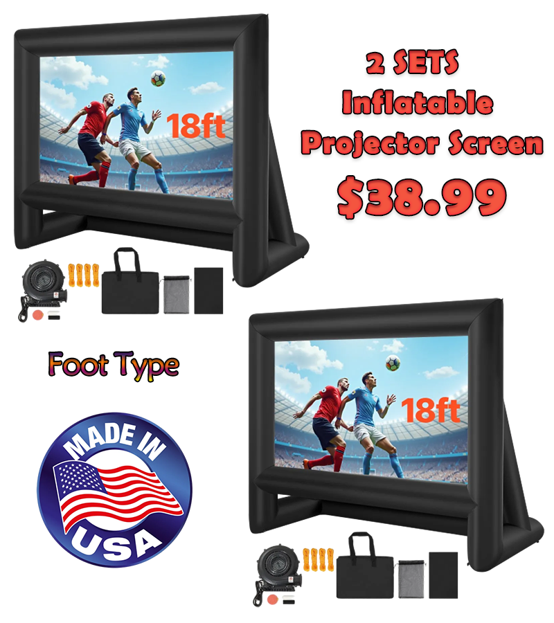 ⚡️Factory wholesale promotion 80% OFF⚡️ Inflatable Movie Screen, Inflatable Projector Screen with Portable Storage Bag