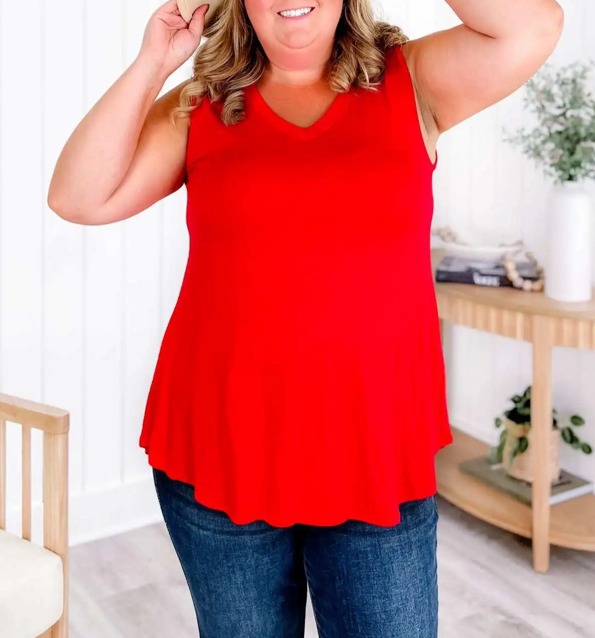 🔥Spring Fresh Sale 🎁-V-neck tank top(Multiple Colors)