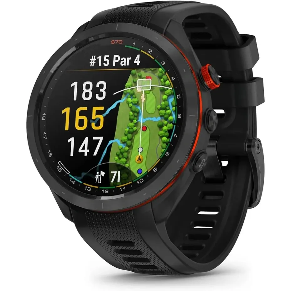 Spring Sale⛳S70 (White, 42mm) Golf GPS Watch Bundle