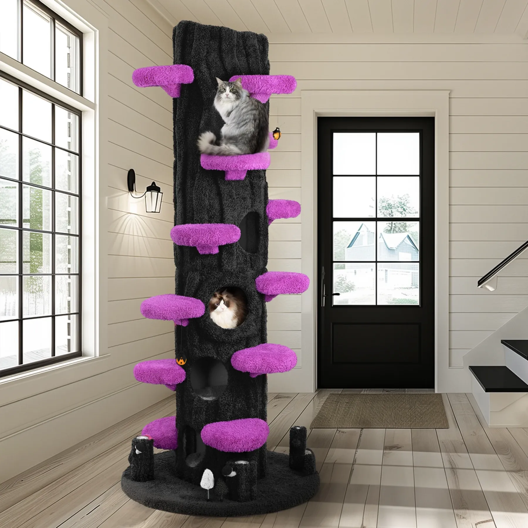 Gigantic 88.6 Ft Cat Tree Tower Condo
