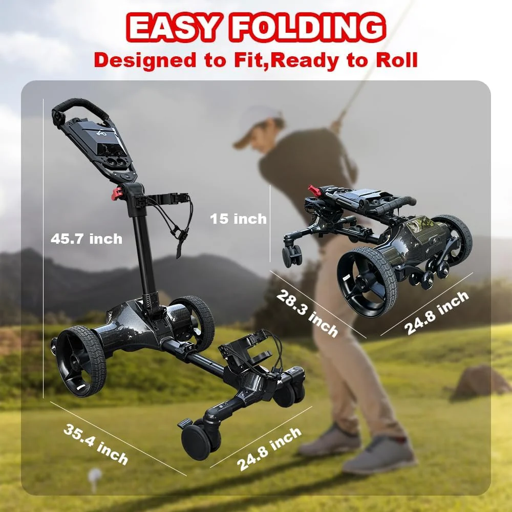 ⏰Last Day Sale⛳Electric Auto Follow Golf Cart