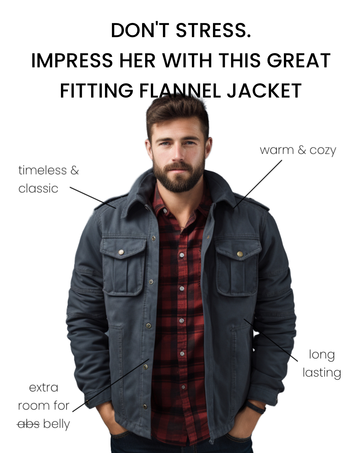 Men's Flannel Lined Shacket Jacket Plaid Brushed Lining Cowboy Western Twill Outdoor Shirt Jacket