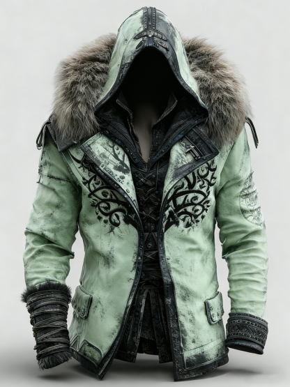 🎄 Christmas sales 80% OFF -🔥Winter Men's Fashionable Warm Fur Hooded Jacket