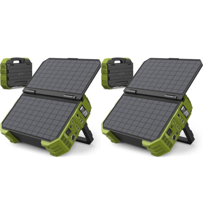 💥Last Day Buy 1 Get 1 Free💥Portable Power Station with Built-in Solar Panel
