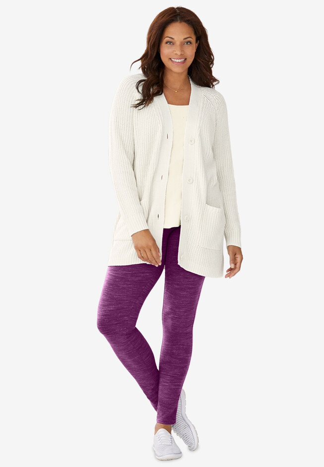 🎄Christmas sale!Button-Front Shaker Cardigan