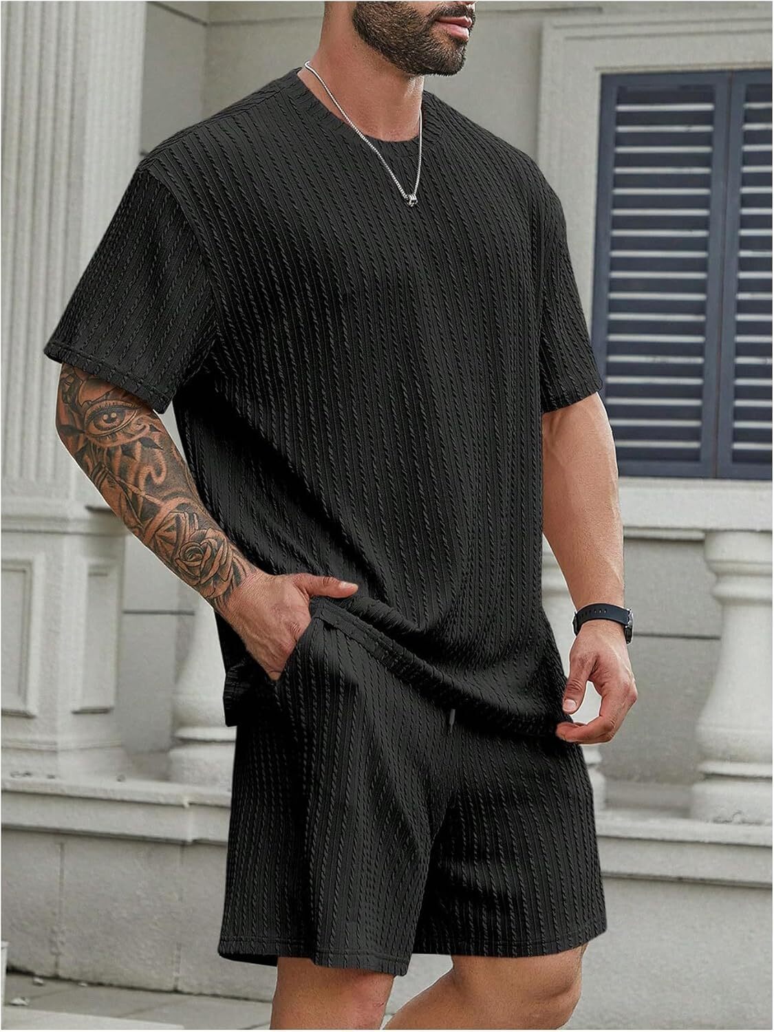 💝Last day promotion! Men's two-piece textured suit