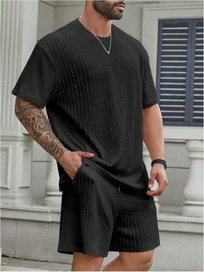 💝Last day promotion! Men's two-piece textured suit