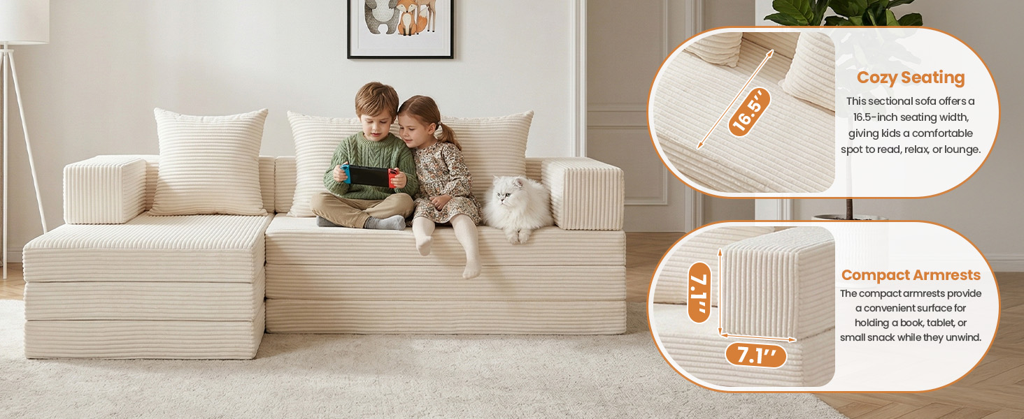 cozy seating &amp;amp; ccompact armrests