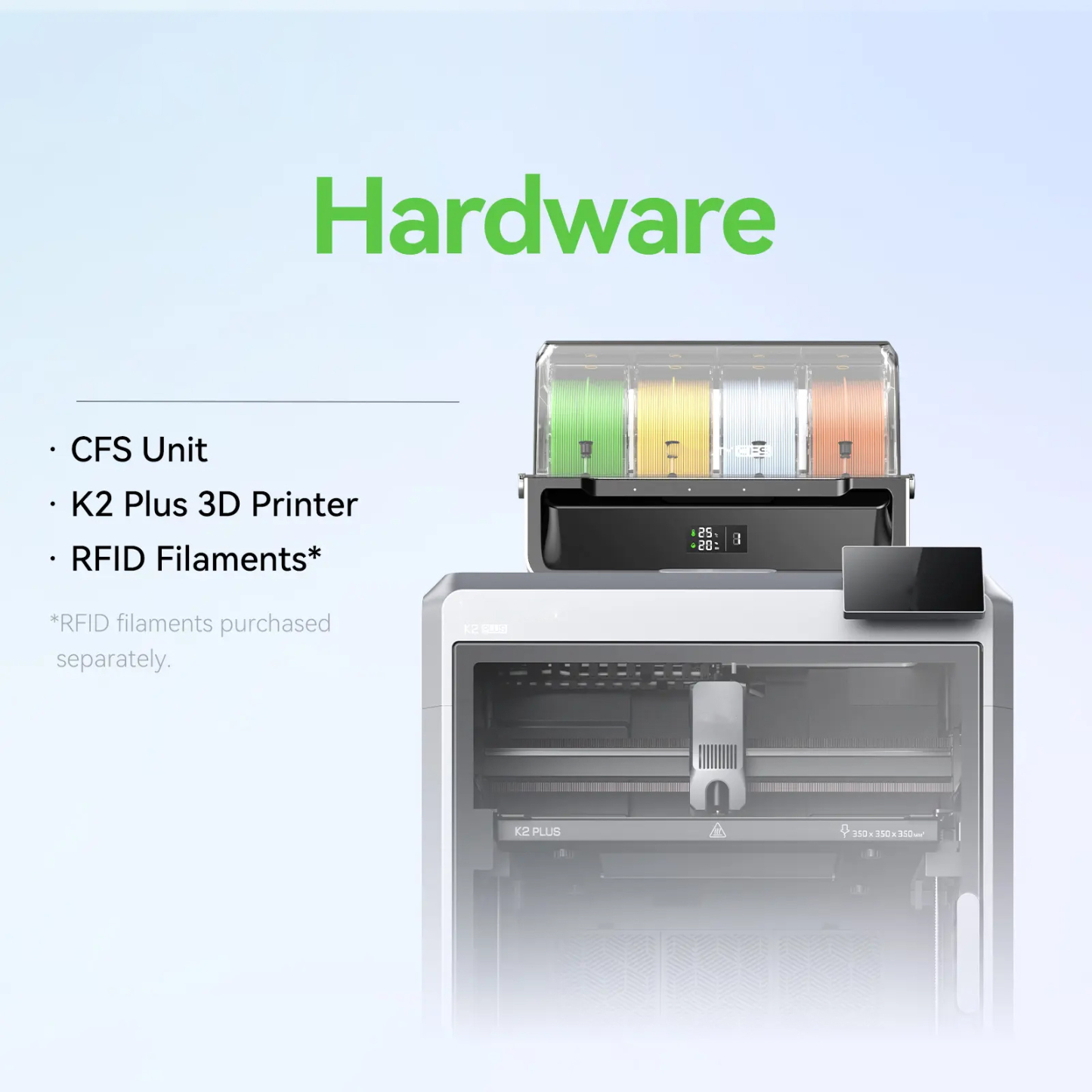 Creality K2 Plus Combo 3D Printer - Large Volume, Multi-Color