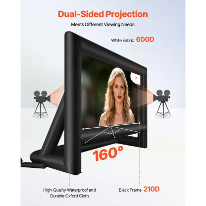 ⚡️Factory wholesale promotion 80% OFF⚡️ Inflatable Movie Screen, Inflatable Projector Screen with Portable Storage Bag