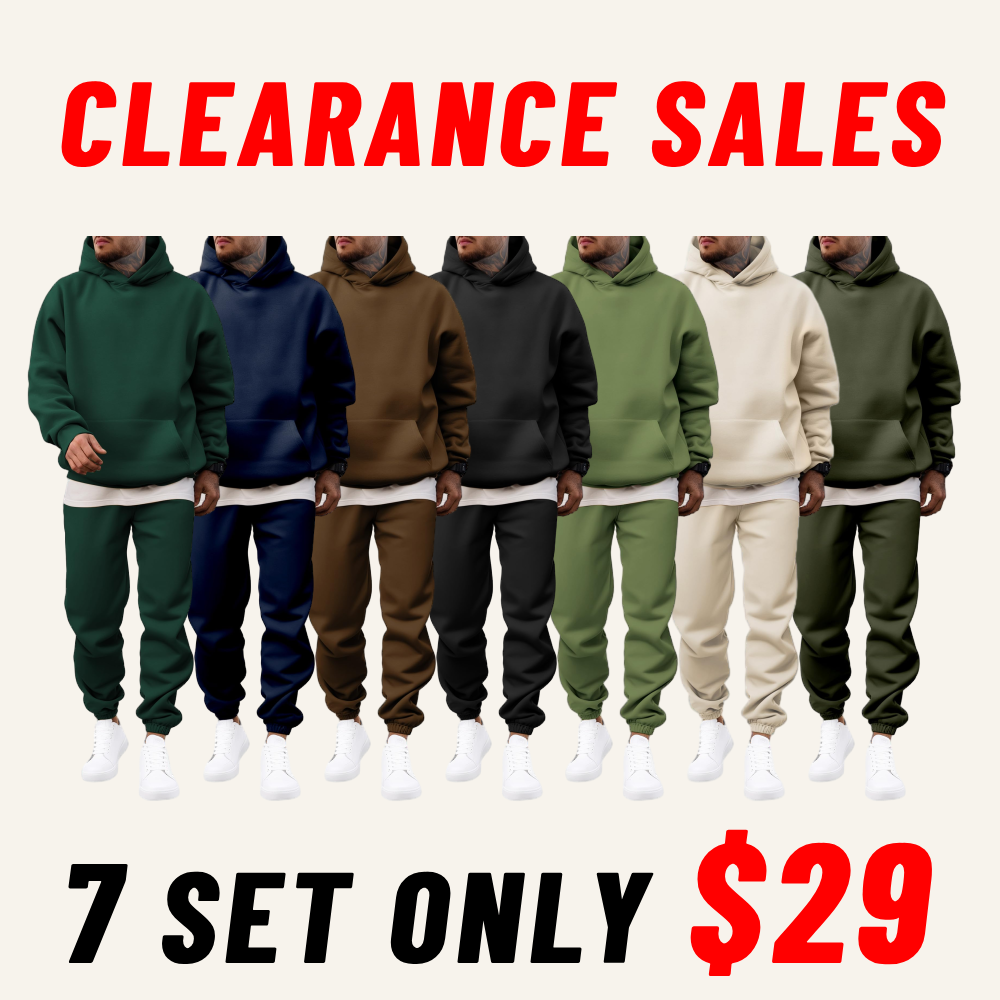 Men's 2 Piece Outfits Hoodie Sweatshirt Tracksuit & Joggers Sweatpants Sweatsuit Set