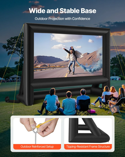 ⚡️Factory wholesale promotion 80% OFF⚡️ Inflatable Movie Screen, Inflatable Projector Screen with Portable Storage Bag