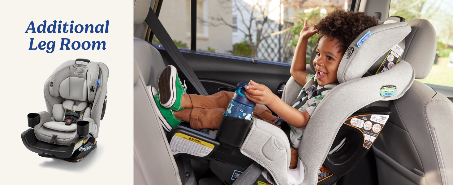 Graco Extend2Fit 三合一可转换婴儿汽车座椅额外腿部空间扩展面板舒适