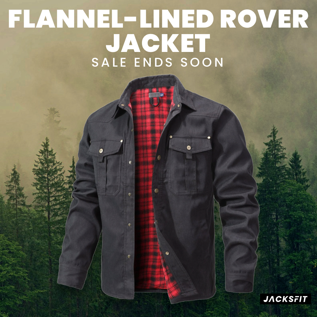 Men's Flannel Lined Shacket Jacket Plaid Brushed Lining Cowboy Western Twill Outdoor Shirt Jacket