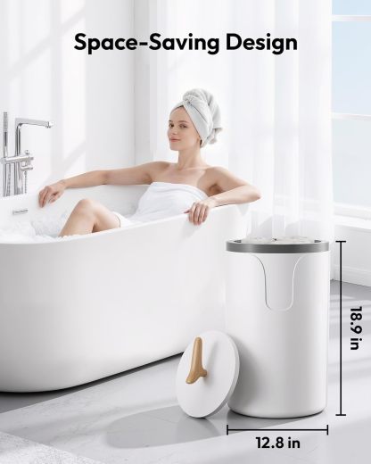 ⏰Towel Warmer Bucket, 20L Large Towel Warmers for Bathroom and Spa, Auto Shut-Off & Adjustable Timer for 20/40/60/90 mins, Towel Warmer with Fragrance Disc, Gift for Him&Her, Blankets