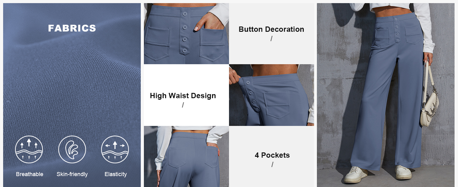 High Elastic Waisted Trousers