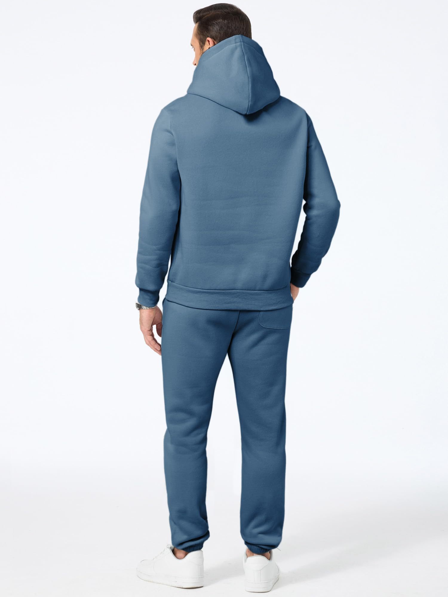 Men's 2 Piece Outfits Hoodie Sweatshirt Tracksuit & Joggers Sweatpants Sweatsuit Set