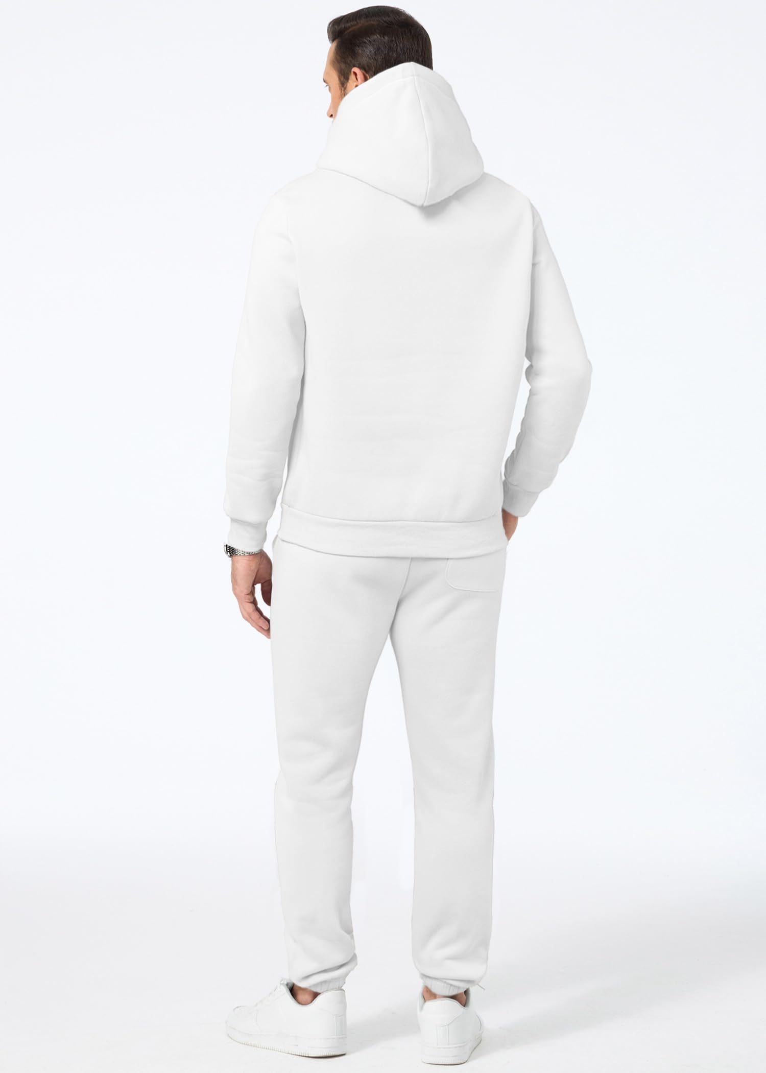 Men's 2 Piece Outfits Hoodie Sweatshirt Tracksuit & Joggers Sweatpants Sweatsuit Set