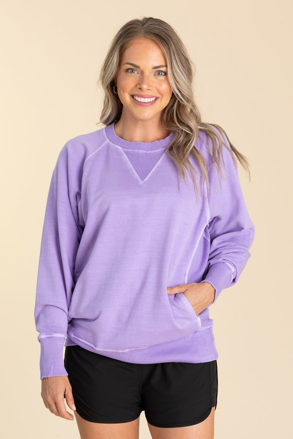 ⚠️FINAL PROMO💝12 Pairs for $25.89!🔥Pigment Dyed Sweatshirt With Pockets