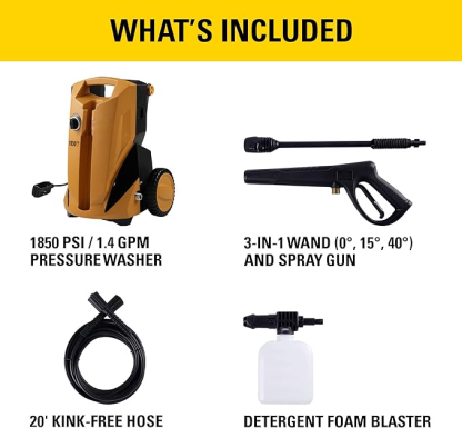 🔥 Limited-Time Deal – Save Up To 80% !Electric Pressure Washer, 3000 PSI, 1.76 GPM, Induction Motor, 5 Nozzles, Soap Tank