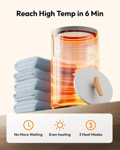 ⏰Towel Warmer Bucket, 20L Large Towel Warmers for Bathroom and Spa, Auto Shut-Off & Adjustable Timer for 20/40/60/90 mins, Towel Warmer with Fragrance Disc, Gift for Him&Her, Blankets